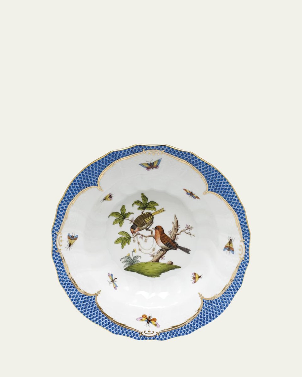 Rothschild Blue Motif 10 Rim Soup Bowl
